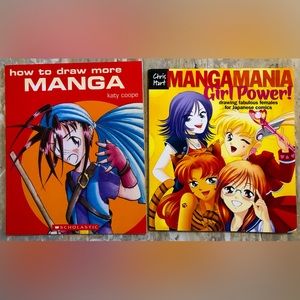 How to Draw More Manga & Manga Mania Girl Power! Drawing Instruction Books.